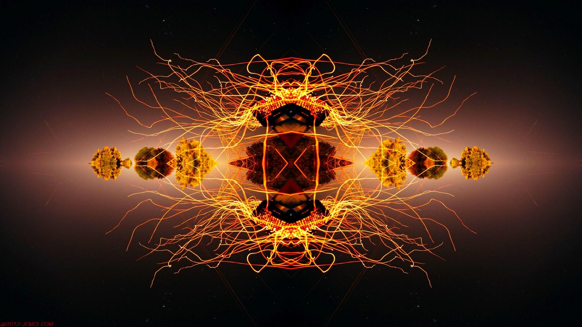 Chimney Sparks Abstract Artwork Timelapse Still Images